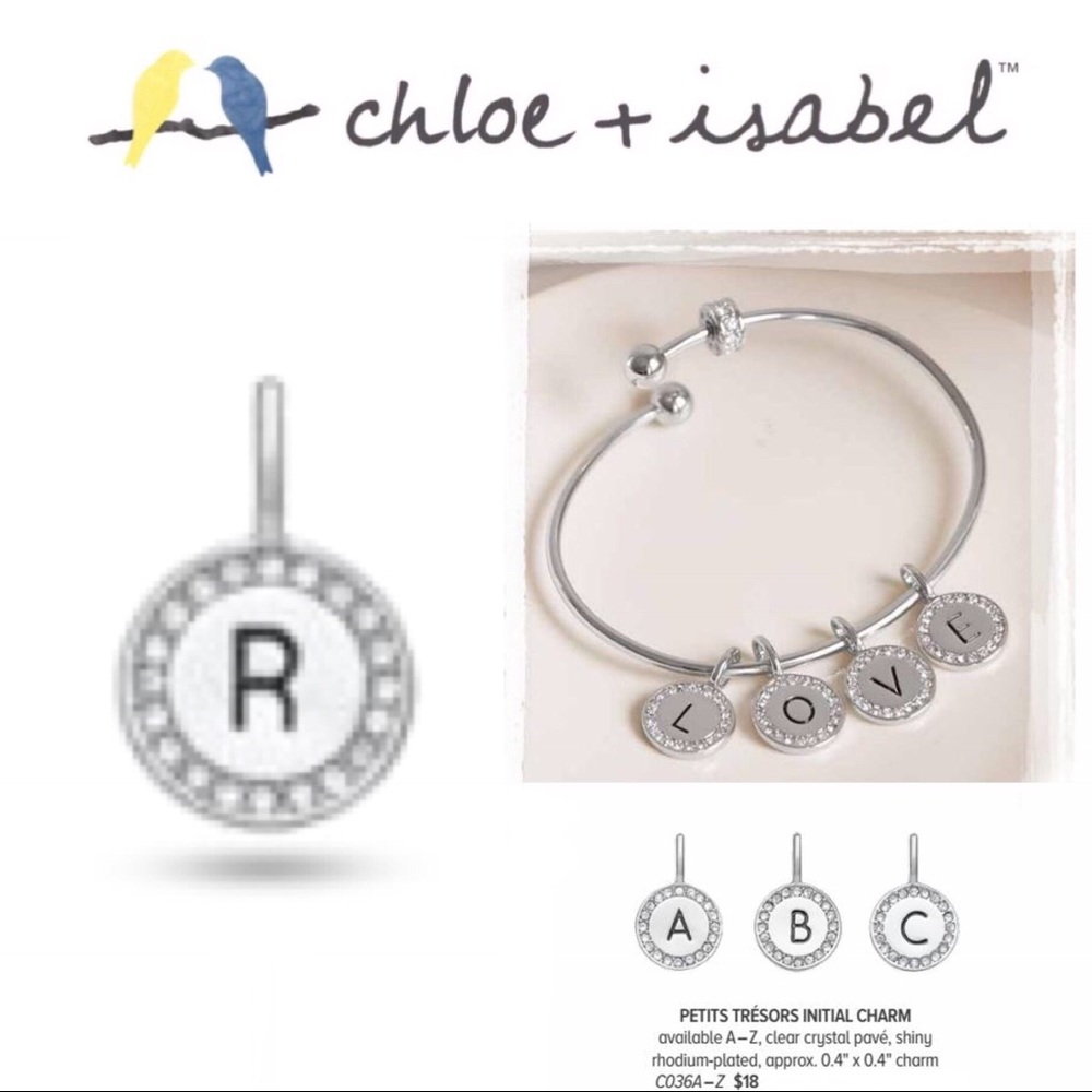 🆕 “R” Petits Trésors Initial Charm c+i C036R